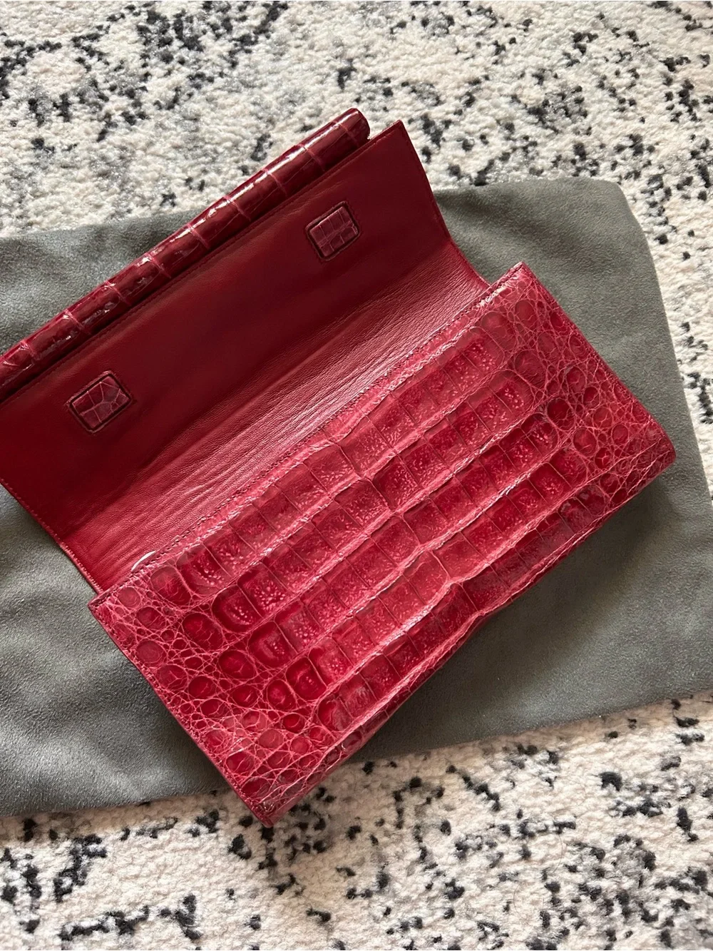 Nancy Gonzalez Crocodile Clutch